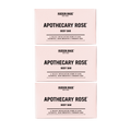 Apothecary Rose Body Bar Trio with Rose, Patchouli, Geranium and Cinnamon Leaf