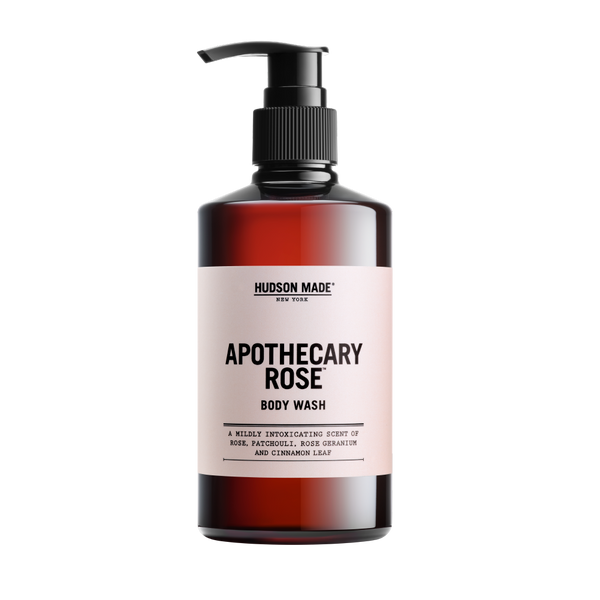 Hudson Made Apothecary Rose Body Wash with Rose, Patchouli, Geranium, Cinnamon 