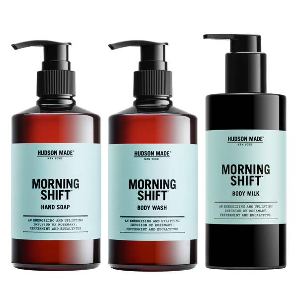 Hudson Made Morning Shift Trio with Rosemary, Peppermint, and Eucalyptus