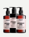 Hudson Made Apothecary Rose Hand Soap, Body Milk, Body Wash Trio