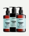 Hudson Made Morning Shift Hand Soap, Body Milk, Body Wash Trio