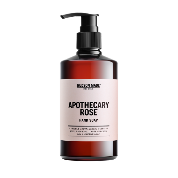 Hudson Made Apothecary Rose Hand Soap with Rose, Patchouli, Geranium, Cinnamon 