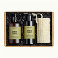 Hudson Made Prince of Citrus Gift Set with Citrus Flora Body Milk, and Hand and Body Wash. Bath Loofah.