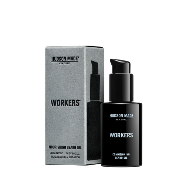 Hudson Made Nourishing and Conditioning Beard Oil with Cedarwood, Patchouli, Sandalwood and Tobacco